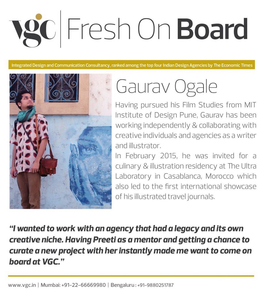 Fresh On Board : Gaurav Ogale